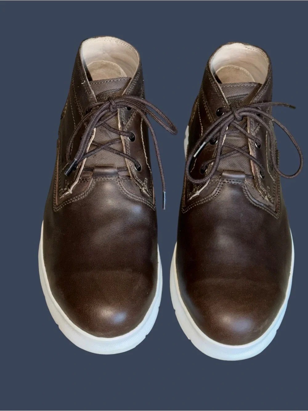 Redwing Cross Lite Brown Leather Safety Toe Chukka Boots Size 11.5 Heritage